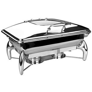 Lacor 69091-Chafing Dish Luxe GN 1/1, 9 l, 50 W, roestvrij staal, No Color