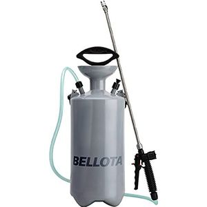 Bellota Spuitfles met druksproeier, 5 liter rugzak om te spuiten met Lanza 3710-05, grijs