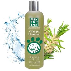 MENFORSAN Tea Tree Shampoo voor Honden | Anti-jeuk en anti-schimmel | Voorkomt luizen | Schaadt de vacht niet | 1 liter