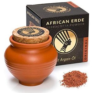 African Erde Terracotta poeder origineel - nieuw met arganolie