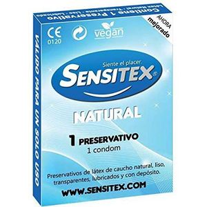 Sensitex mannelijk condoom, veilige seks, per stuk verpakt (1 x 500 g)