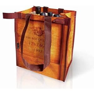 Vin Bouquet Fia 050 tas met 6 flessen, stoffen draagtas, 21 x 12 x 4,5 cm