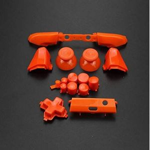 Vervanging Volledige Set Knop Bumper Trigger Knoppen Guide Dpad RT LT RB LB ABXY ON Off Button Kit voor Xbox One Slim Xbox One S Controller (oranje)