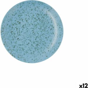 Eetbord Ariane Oxide Blauw Keramisch Ø 21 cm (12 Stuks)