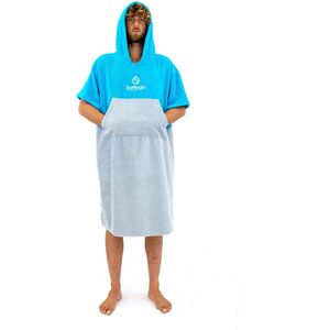 Surflogic - Logo Poncho - Wit - Blauw
