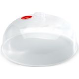 Magnetrondeksel/afdekschaal D25 - transparant - kunststof - 25 x 10,5 cm - keukenhulpmiddelen