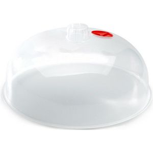 Magnetrondeksel/afdekschaal D25 - transparant - kunststof - 25 x 10,5 cm - keukenhulpmiddelen