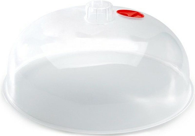 Magnetrondeksel/afdekschaal D25 - transparant - kunststof - 25 x 10,5 cm - keukenhulpmiddelen