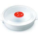 PlasticForte - Magnetronschaal - Wit - Kunststof - 2 Liter - Deksel met Ventiel