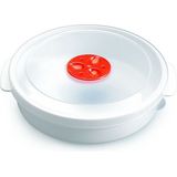 PlasticForte - Magnetronschaal - Wit - Kunststof - 2 Liter - Deksel met Ventiel