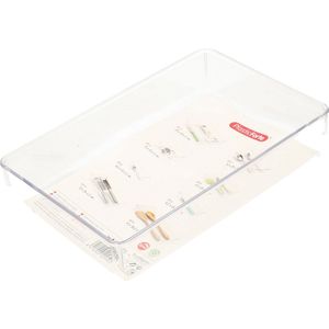 Plasticforte Lade organizer Skuff - transparant - kunststof - 15x23x5ÃÂ - ladeverdeler