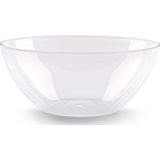 Plasticforte Serveerschaal/saladeschaal - D23 x H10 cm - kunststof - transparant - 2500 ml