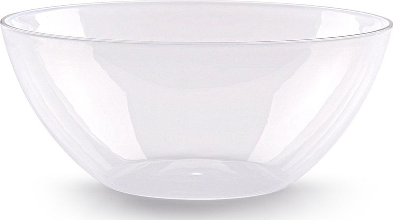 Plasticforte Serveerschaal/saladeschaal - D23 x H10 cm - kunststof - transparant - 2500 ml
