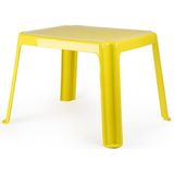 Plasticforte Kunststof kindertafel - geel - 55 x 66 x 43 cm - camping/tuin/kinderkamer