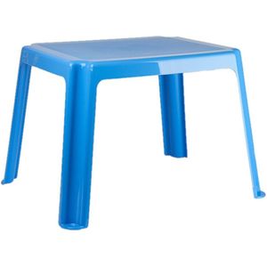 Plasticforte Kindertafel - kunststof - blauw - 55 x 66 x 43 cm