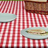 Plasticforte Rond diner bord/camping bord - Dia 25 cm - mintgroen - kunststof - onbreekbaar