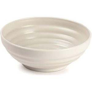 Plasticforte Kommetjes/schaaltjes - dessert/ontbijt - kunststof - D13 cm - beige