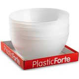 Plasticforte Serveerschaal/saladeschaal - D28 x H14 cm - kunststof - transparant - 4500 ml