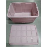 Plasticforte Opbergbox met deksel - Lichtroze - 60L - kunststof - 63 x 46 x 32 cm