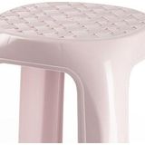 Forte Plastics Keukenkrukje/opstapje - Handy Step - roze - kunststof - 37 x 37 x 46 cm