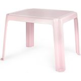 Kunststof kindertafel/bijzettafel - roze - 55 x 66 x 43 cm - camping/tuin/kinderkamer - Bijzettafels