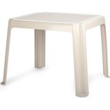 Forte Plastics Kunststof kindertafel - beige - 55 x 66 x 43 cm - camping/tuin/kinderkamer