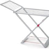 PlasticForte Wasrek/droogrek - grijs - kunststof - 180 x 108 cm - staand/inklapbaar
