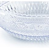 PlasticForte Schaaltje/kommetje - 1x - kristal stijl - kunststof - D13,5 x H5 cm