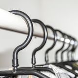 Kledinghanger - Zwart - Kunststof - Set van 10