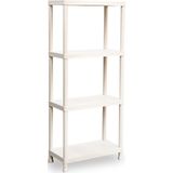 Plasticforte - Opbergrek - Wit - Kunststof - 4 Planken