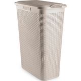 Plasticforte - Wasmand met Deksel - Beige - 48L - Kunststof