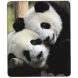 BONDIJ Muismat - Natuur Dieren Panda Antislip Rubber Rechthoek Gaming Pad - Decoratieve Muismat voor Kantoor Thuis Gaming