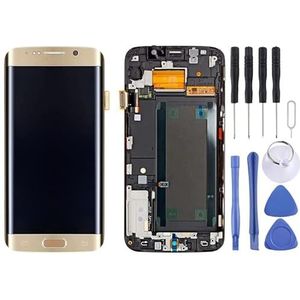 Lcd-display voor mobiele telefoon + touchpaneel met frame voor Galaxy S6 Edge+ / G928F (goud) reparatieonderdeel