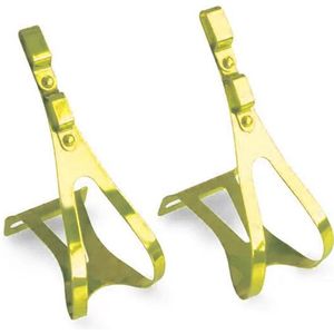 Simple Steel Toe Clips - Geel - Staal