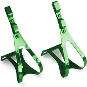 Simple - Staal Toe Clips - Groen - Staal - Lichtgewicht