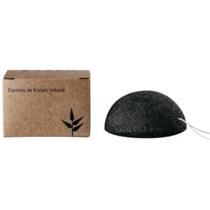 Bambu - Konjac Spons - Zwart - Natuurlijke Spons