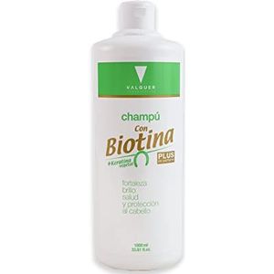 Valquer Laboratoires Haarshampoo met biotine en keratine, versterkende shampoo met vitamine B7, vermindert haaruitval, haarkracht, 1000 ml