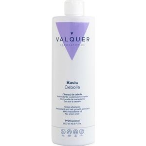 Valquer Laboratories Onion Shampoo Verzorging. Vet verminderd. Stimuleert het haar. Antioxidant haar. Reinigen. Alle soorten haar. Macadamia-olie, uniek, 500 milliliter