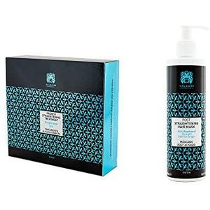 Valquer Profesional Pack French Straightening Hair Treatment en Post Treatment Haarmasker, Perfect Steil Haar tot 6 Maanden, Keratine Straightening - 1 Kit + Masker