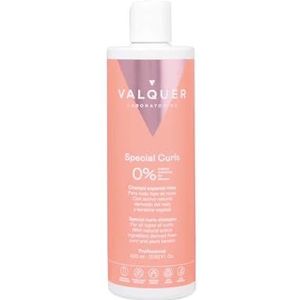 Valquer Professional Special Curl Shampoo voor krullend haar, sulfaatvrij, zoutvrij, veganistisch, tot 96% natuurlijke oorsprong, 400 ml