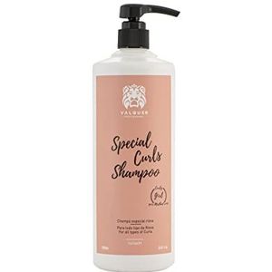 Valquer Profesional Curly Girl Krulshampoo, sulfaatvrij, zoutvrij, veganistisch, krullen, tot 96% natuurlijke oorsprong (1000 ml)