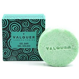 Valquer Laboratorios Válquer Solid Body Gel mit Kokosnussextrakt und -öl, Hautpflege und -Reparatur, vegan, seifenfrei, plastikfrei, silikonfrei, ökologisch, 50 g