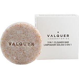 Válquer 3-in-1 Gezichtsreiniger in een blok met natuurlijke plantaardige exfoliant 50 g