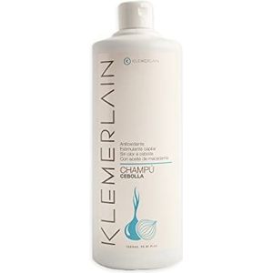 K KLEMERLAIN Shampoo met uienextract (zonder uiengeur), voor alle haartypes, versterkende shampoo, vermindert vet, voorkomt uitvallen, geeft volume en glans, 1 l