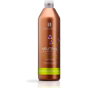 CRIOXIDIL Neutrale shampoo, pH 5,5, 1000 ml, met salie-extract, voor alle haartypes, zijdeachtig en glans, droogt de hoofdhuid niet uit, geeft fijn haar volume