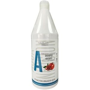 SALERM Hair Lab Granaatappel Vochtinbrengende shampoo, 1200 ml, milde reiniging, geschikt voor dagelijks gebruik, met vitamine A, B en C, zonder parabenen, veganistisch, aardbeiengeur