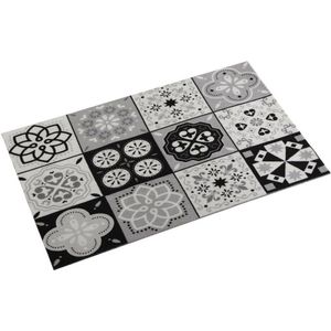 Tapijt Mosaic Versa Blk Zwart Polyester (50 x 2 x 80 cm)