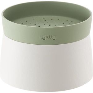 Lékué rijst- & quinoakoker voor magnetron wit en groen Ø 13cm H 17.8cm