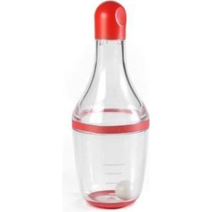 Lékué vinaigrette shaker uit silicone en Tritan rood 180ml