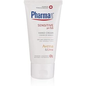 PharmaLine Gevoelige handcrème voor gevoelige of geïrriteerde huid 75ml | Vochtinbrengende handcrème voor gevoelige of geïrriteerde huid. Vrij van siliconen of parabenen.